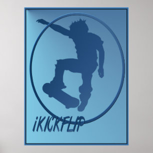 iKICKFLIP gerahmtes Plakat