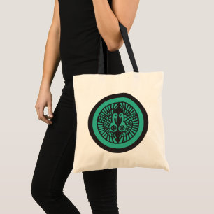 Ikko Ikki Mon Japanisch Clan Dark Gray Green Tragetasche