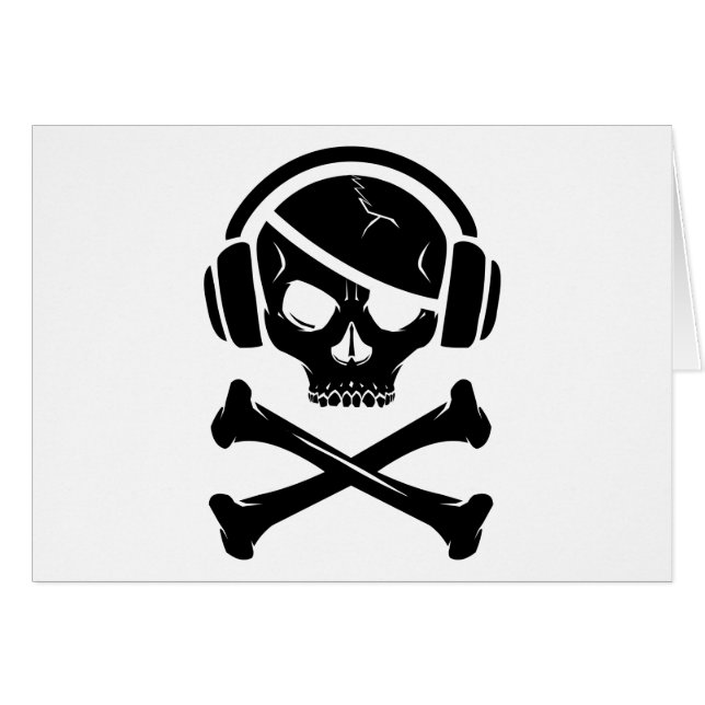 Ikone der Musik-Piraten-Piraterie Anti-RIAA (Vorderseite (Horizontal))