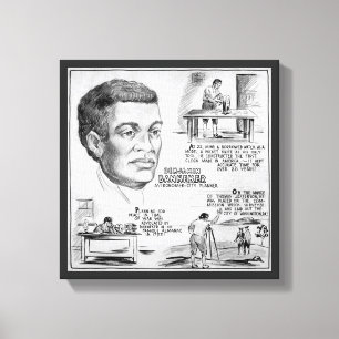 Ikone der schwarzen Geschichte: Benjamin Banneker, Leinwanddruck