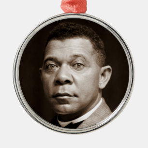 Ikone der schwarzen Geschichte: Booker T. Washingt Ornament Aus Metall