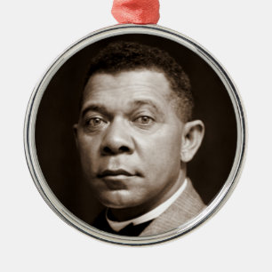 Ikone der schwarzen Geschichte: Booker T. Washingt Ornament Aus Metall