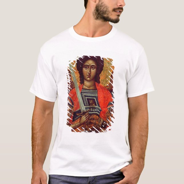 Ikone des Engels Michael, Grieche, 18. Jahrhundert T-Shirt (Vorderseite)