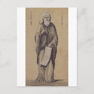 Ikone des heiligen Propheten Elija Heilige Kunst Postkarte