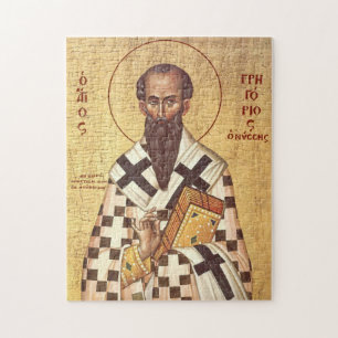 Ikone des hl. Gregor von Nyssa orthodox-christlich
