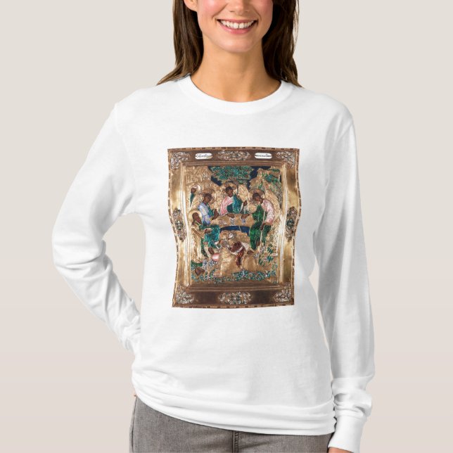 Ikone, die Abraham und die drei Engel darstellt T-Shirt (Vorderseite)