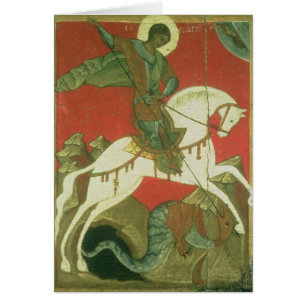 Ikone von St George und von Drachen