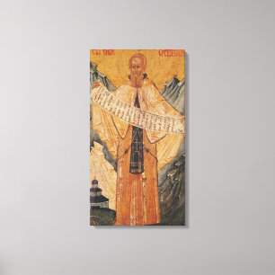 Ikone von St. Sabas von Jerusalem, 1572 Leinwanddruck
