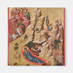 Ikone, welche die Geburt Christi darstellt Magnet