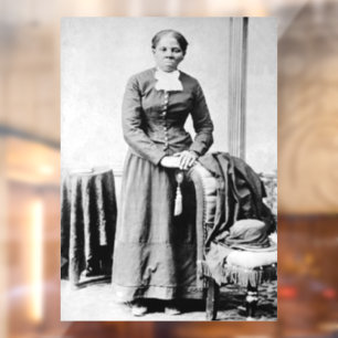 Ikonen der schwarzen Geschichte: Harriet Tubman, B Fensteraufkleber