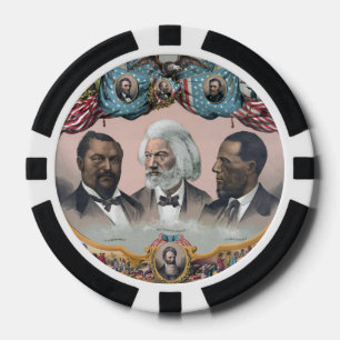 Ikonen der schwarzen Geschichte: Mit Frederick Dou Pokerchips