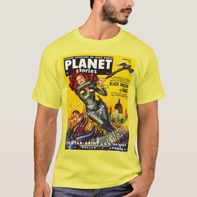 IKONENHAFTE RETRO SCI FI-ILLUSTRATION T-Shirt (Vorderseite)