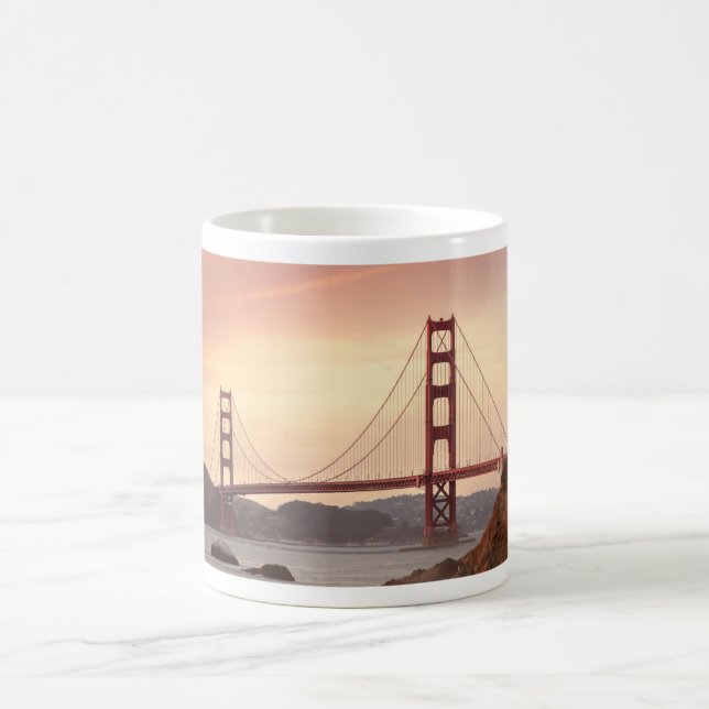 Ikonenhaftes Brücken-Golden Gate San Francisco Kaffeetasse (Mittel)