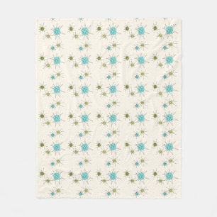 Ikonische Atomic Starbursts-Fleece-Decke Fleecedecke