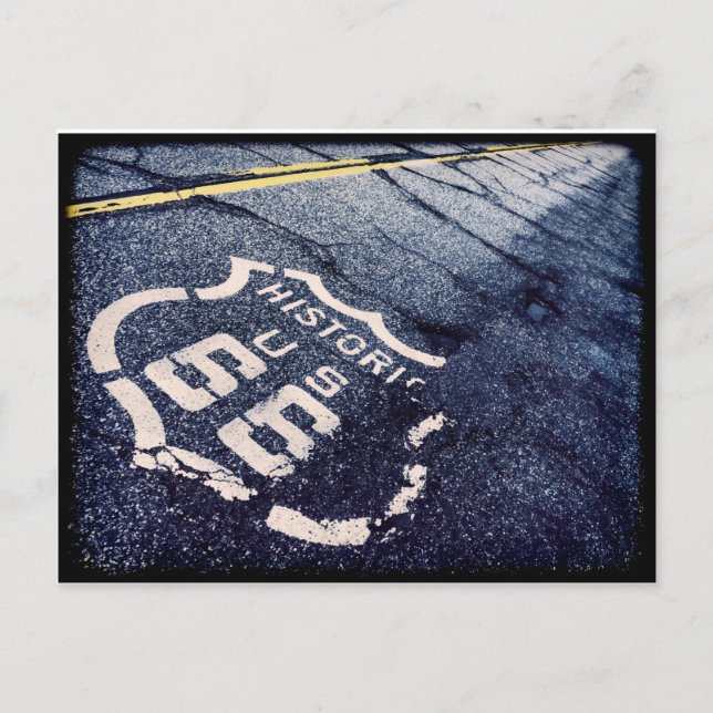 Ikonische Route 66 Postkarte (Vorderseite)