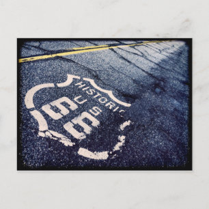 Ikonische Route 66 Postkarte