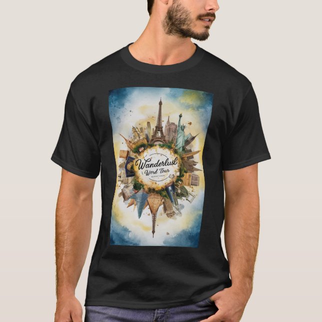 Ikonische Sehenswürdigkeiten T-Shirt (Vorderseite)