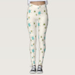Ikonische Sternexplosionen Leggings<br><div class="desc">Dieses Muster der Ikonischen Atomischen Sternexplosionen zeigt die ikonischen atomaren Sternexplosionen. Das stimmt! Die alte Schule, der cremefarbene Hintergrund mit goldenen Fesseln ist der perfekte Hintergrund für die lebendigen türkisfarbenen, sanften Sellerie und die kitschigen Birnen grünen Kreise. Die Farbflecken sind sporadisch in verschiedenen Größen platziert, mit überlegenen schwarz-V-förmigen Linien, um...</div>