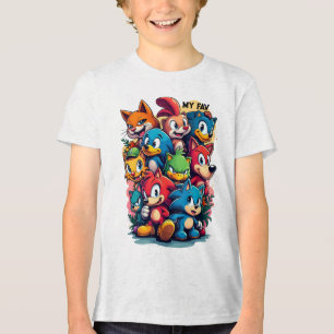 ikonische Zeichen Tri-Blend Shirt