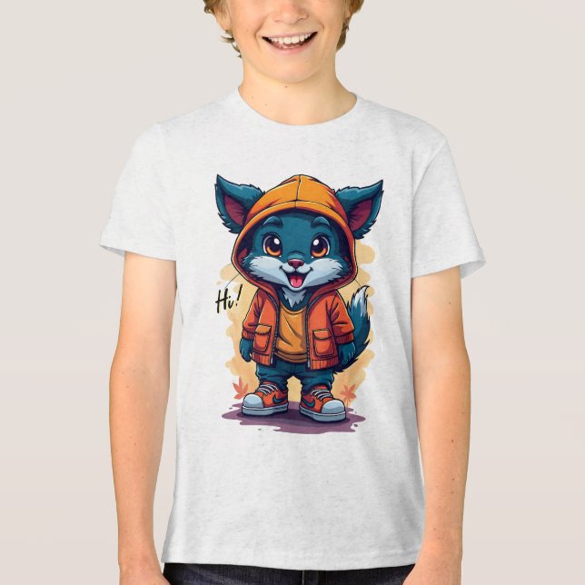 ikonische Zeichen Tri-Blend Shirt (Vorderseite)