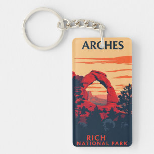 Ikonischer Delicate Arch Moab Utah Souvenir Schlüsselanhänger