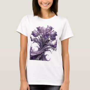 Ikonischer Silberner ABSTRACT ART Kunstdruck T-Shirt