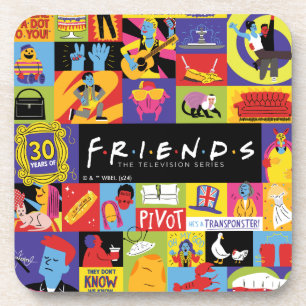 Ikonisches FRIENDS™-Muster Getränkeuntersetzer