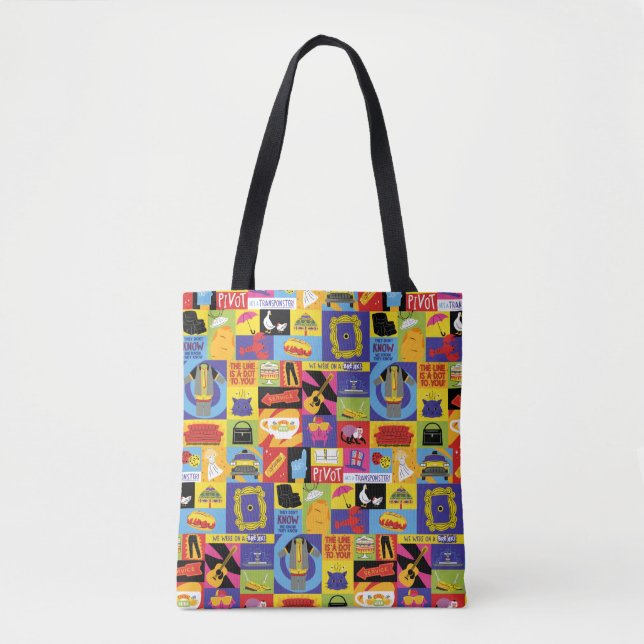 Ikonisches FRIENDS™-Muster Tasche (Vorderseite)