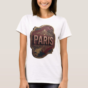 Ikonisches Gold PARIS-Shirt-Design T-Shirt