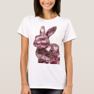 Ikonisches Rosa ABSTRACT ART Design T-Shirt