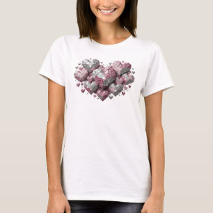 Ikonisches rotes ABSTRACT ART Statement T-Shirt