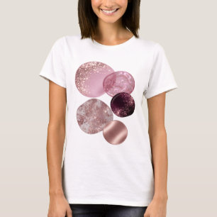 Ikonisches Silber ABSTRACT ART Grafik T-Shirt
