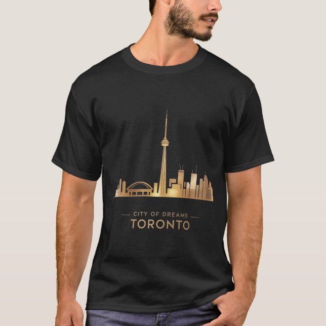 Ikonisches Toronto - Gold Highlight Tee (Vorderseite)