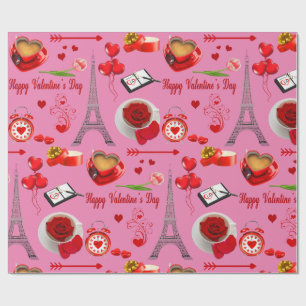 Ikonisches Valentinstag Romantisches Mona More Sou Geschenkpapier