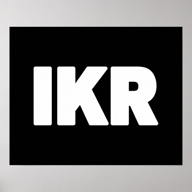 IKR | Poster textuel (Devant)