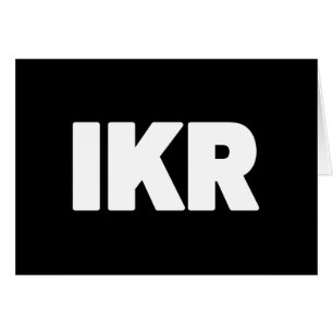 IKR   Text-Slang-Karte