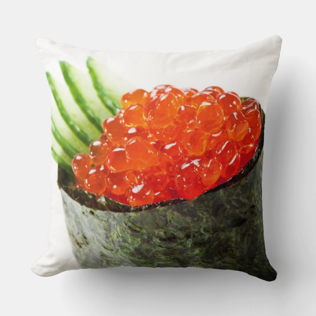 Ikura (Lachsrogen) Gunkan Maki Sushi Kissen (Vorderseite)