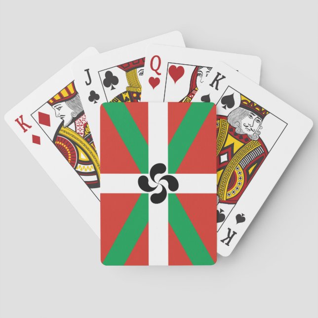 Ikurriña mit Lauburu-Symbol Spielkarten (Rückseite)