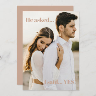 Il A Demandé Que J'Ai Dit Oui Invitation Du Parti