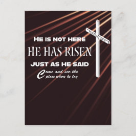 "Il A Risqué" Bible Verse Christian Carte Postale