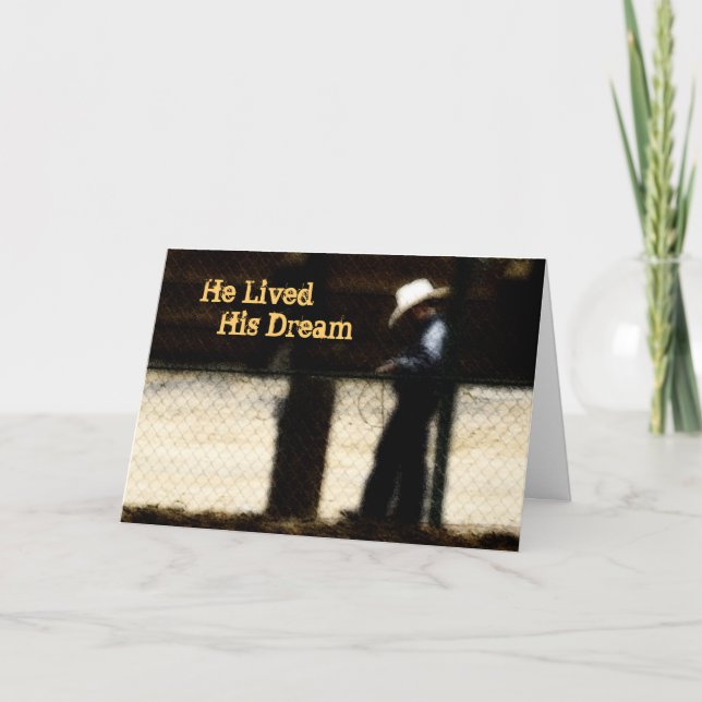 Il a vécu sa carte de Rêve-Sympathie (Devant)