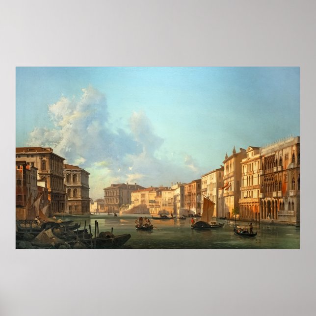 Il Canal Grande verso Ca’ Pesaro Poster (Vorne)