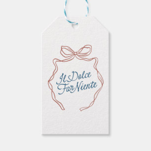 Il Dolce Far Niente: Vintage italienische Gift Tag Geschenkanhänger