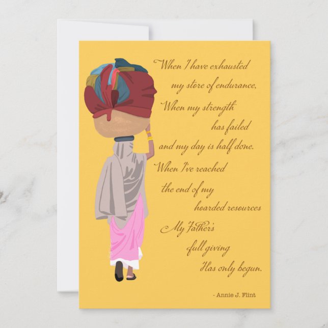 Il donne plus de grâce, carte chrétienne de l'espo (Devant)