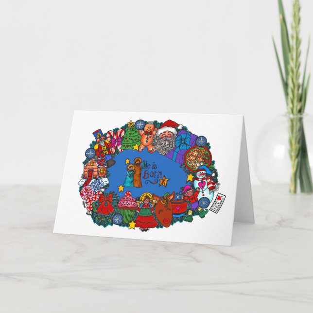 Il Est Né Carte (Devant)