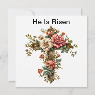 Il Est Ressuscité Carte Croix Jésus, Joyeux Jour d