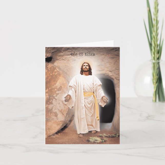 Il est ressuscité Carte de Pâques (Devant)