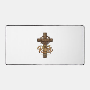 Il Est Ressuscité Croix Couronne D'épines Chemise 