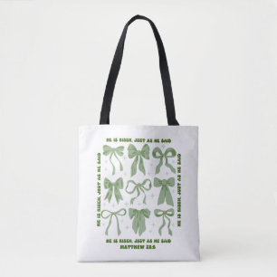 Il est ressuscité, Croquette Bow Green Floral Sac