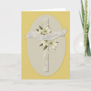 Il est ressuscité Cross Christian Carte de voeux P